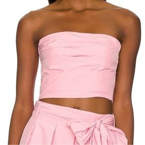 Amanda Uprichard Blush Strapless Top - XS